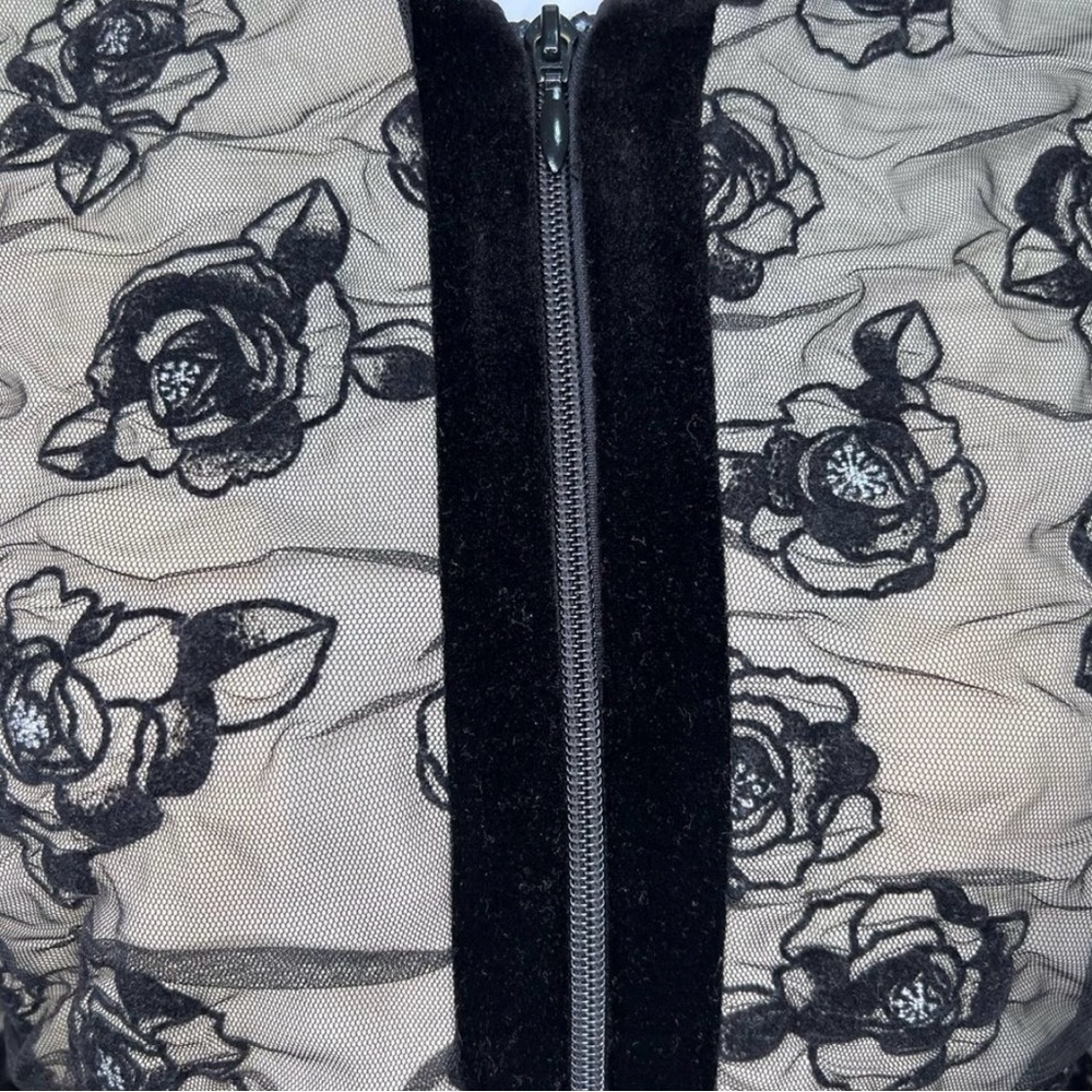 Joseph Ribkoff Rosette Zip Up Lightweight Jacket, Size 10 - Picture 6 of 13
